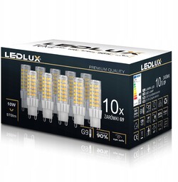 10X Żarówka Led G9 10W =85W ciepła neutralna