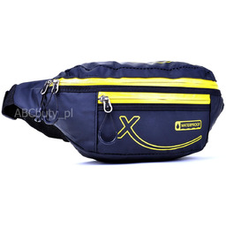 Nerka WODOODPORNA Czarna + ŻÓŁTA Biodrowa SASZETKA