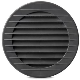 Kratka okrągła fi 150 mm grafitowa plastikowa