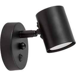 LAMPA ŚCIENNA KINKIET NOWOCZESNY CZARNY DORA W1