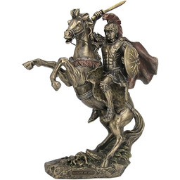 UNICORN STUDIO Aleksander Wielki na koniu posąg greckiego