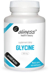 Aliness Glycine, glicyna 800 mg, 100 kapsułek vege