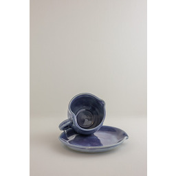 Pakamera Filiżanka w kształcie serca podstawką