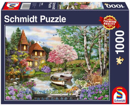 Puzzle 1000 PQ Dom nad jeziorem 111089 -