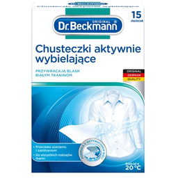 DR BECKMANN Chusteczki do prania Aktywnie wybielające (15