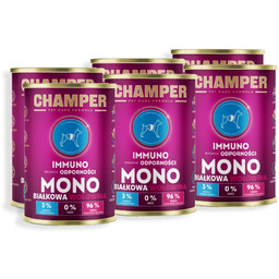 CHAMPER Immuno Monobiałkowa Wołowina 6x400g karma mokra