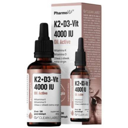 PHARMOVIT Witaminy K2+D3-Vit 4000 IU Oil Active, 30ml