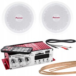 Nagłośnienie Sufitowe Pioneer Radio Łazienkowe MP3