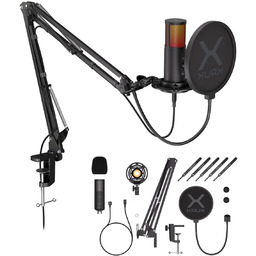 KRUX Edis 3000 mikrofon USB zestaw ramię kosz