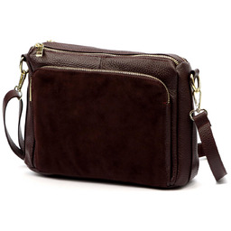 Luka damska listonoszka na ramię skóra naturalna dwie