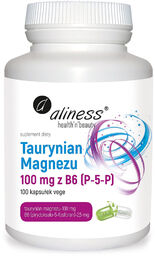 Aliness Taurynian magnezu 100 mg z B6 (P-5-P),