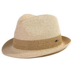 Comhats Unisex Letnie Kapelusze Panama Fedora Trilby Słomkowe