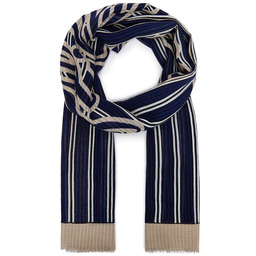 Szal Tommy Hilfiger Script AW0AW18869 Granatowy