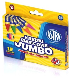 Kredki świecowe JUMBO 12k Astra nr 44007 316118005