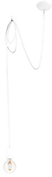 Lampa pająk SPIDER WHITE I biały kabel 3m