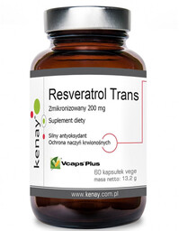 Kenay Resveratrol Trans Zmikronizowany 200mg 60vegcaps