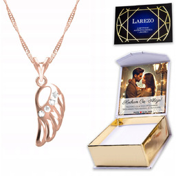 Naszyjnik Pozłacany 925 Skrzydło Wing Wings Skrzydełko Pióra