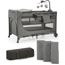 KINDERKRAFT Łóżeczko turystyczne Joy 2 Szary