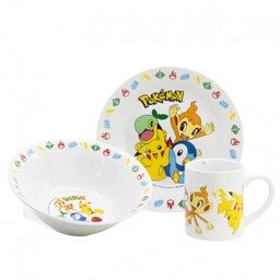 Pokemon Happy Fun Zestaw ceramiczny dla dzieci kubek