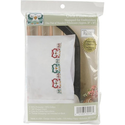 Tobin Wytłoczona para poszewek na poduszkę do haftowania