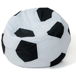 GO GIFT Pufa worek Piłka 3 L Biało-czarny