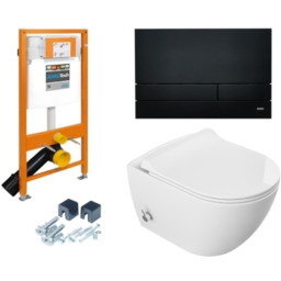 Miska WC z funkcją bidetu rimless 51x36x32,5 cm