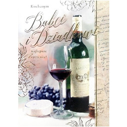 Kartka z kopertą na Dzień Babci i Dziadka