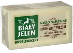 Mydło naturalne hipoalergiczne tradycyjnie warzone, Biały Jeleń, 150g
