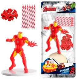 Zestaw dekoracji na tort Iron Man - 1