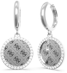 Biżuteria GUESS JUBE058JWRHTU. Kolczyk, Kolor szary. Kobieta.