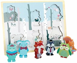 Barbo Toys 5987 ''Forest Friends przesunięte "puzzle, 30