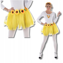 Spodnica Tiulowa Slonecznik Kwiaty Przebranie Pani Lato Impreza