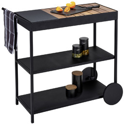 Wenko Wózek do serwowania z metalu i drewna