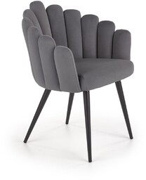 Krzesło k410 popielaty (tkanina velvet) halmar