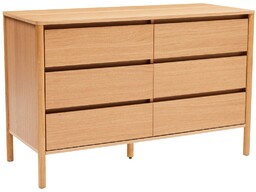 Komoda Blair z 6 szufladami (CD01) naturalny dąb