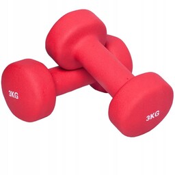 2x3 kg hantle gimnastyczne winylowe