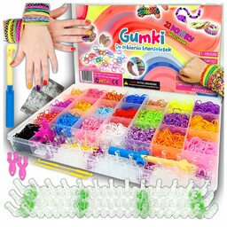 Zestaw Gumki Do Robienia Bransoletek Duży XXL 6800