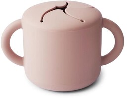 Mushie, Kubek niewysypek na przekąski, Snack Cup, Blush