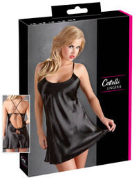 Cottelli - Satynowa halka (czarna) - XL