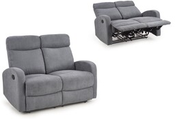 Sofa rozkładana wypoczynkowa oslo 2s ciemny popiel halmar