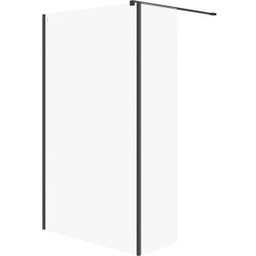 CERSANIT Ścianka prysznicowa walk-in MILLE 123x50x200 czarny S601-178
