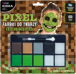 Makijaż/farby do malowania twarzy KIDEA 10 kolorów PIXEL
