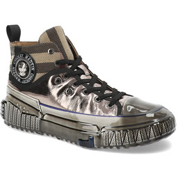 John Doubare Złote Sneakersy Stylowe Obuwie Męskie