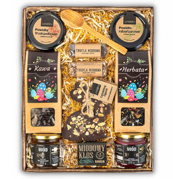 Duży Kosz Prezentowy Na Wielkanoc Zestaw Słodycze