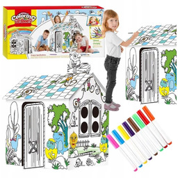 Domek Kartonowy Do Malowania XXL