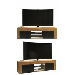 Szafka Loft Retro Dąb Mat/Czarny Mat Rtv Mała