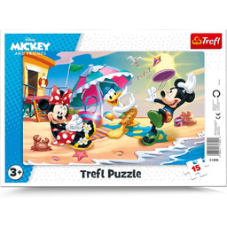 Puzzle ramkowe Trefl Myszka Miki Zabawy na plaży
