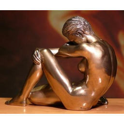 Naga siedząca kobieta prezent dla niej