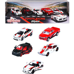 Majorette 212053189 Pojazdy metalowe Toyota Racing, zestaw upominkowy