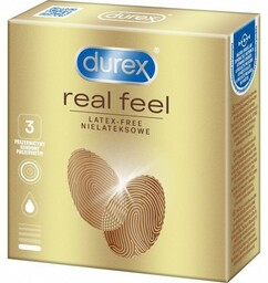 Durex prezerwatywy bez lateksu Real Feel 3 szt